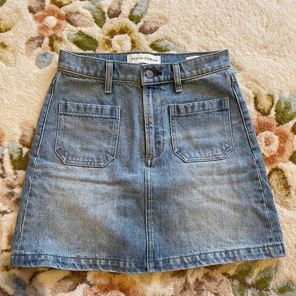 Denim Forum Debbie Mini Denim Skirt - Picture 1 of 3